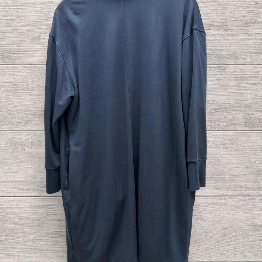 Old Navy Navy Blue Open-Front Long Cardigan Duster w/ Pockets– Size Petite Large - Picture 4 of 6